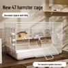 Luxury XL Golden Bear Hamster Cage: Anti-Escape Double Layer Nest with Large Space