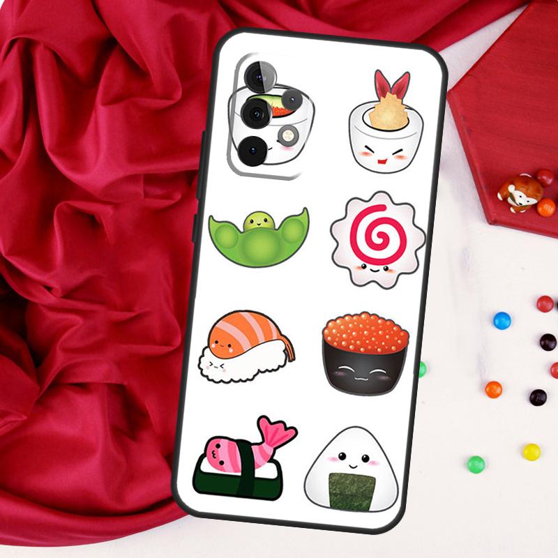 Sushi Maki Rice Kitchen Food Cute For Samsung Galaxy A52 A32 A22 A54 A14 A16 A26 A36 A56 A55 A35 A05 A06 A15 A53 A33 A13 Case