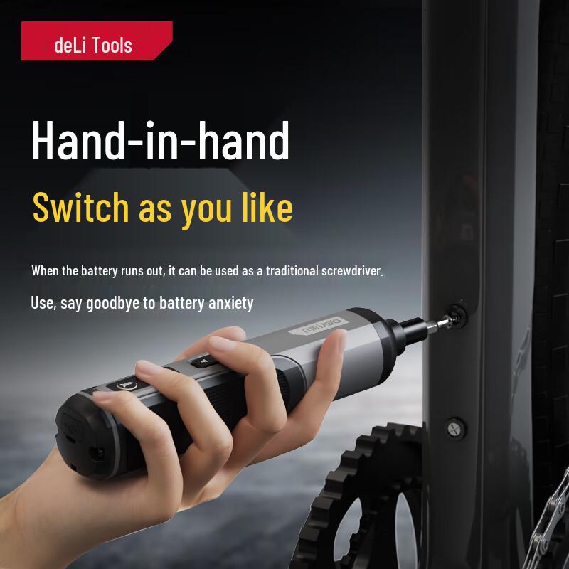 Deli Rechargeable Mini Electric Screwdriver Drill CN plug (adapter included)