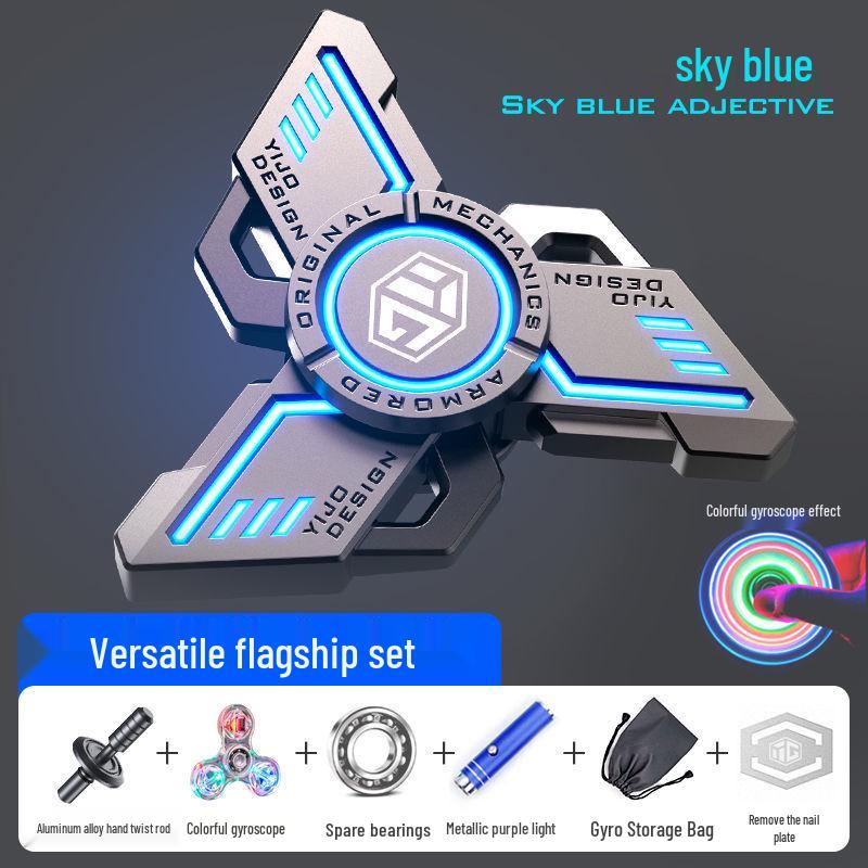 

Limited Edition Luminous Black Tech Spinner: Stress-Relief Toy for Students and Boys Basic Edition Kit