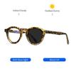 Retro Small Round Anti Blue Light Photochromic Glasses For Men Women High Quality Acetate Brand Design Glasses Frame
