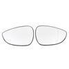 Car Wing Mirror Glass Heated with Backing Plate for Ford Fiesta MK7 2008-2017,Clear Anti-fog Rear View Door Side Mirror Replacement Parts