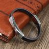 2026 Fashion Exquisite Men's Bracelet Leather Square Bracelet Personalized Bracelet