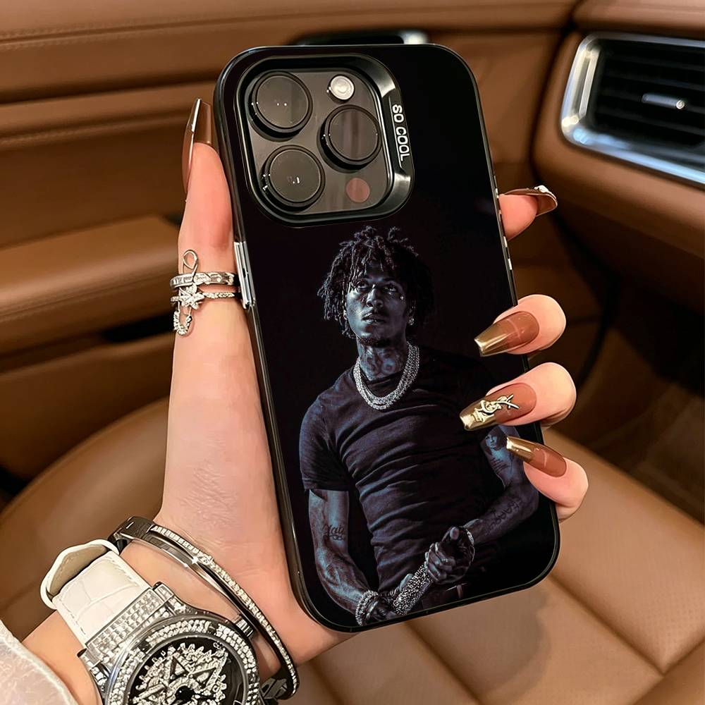 Rapper YoungBoy Never- Broke -Again For iPhone 17 16 15 14 13 12 11 Pro Max XS  17 Air Silicone Colored Silver Bumper Cover