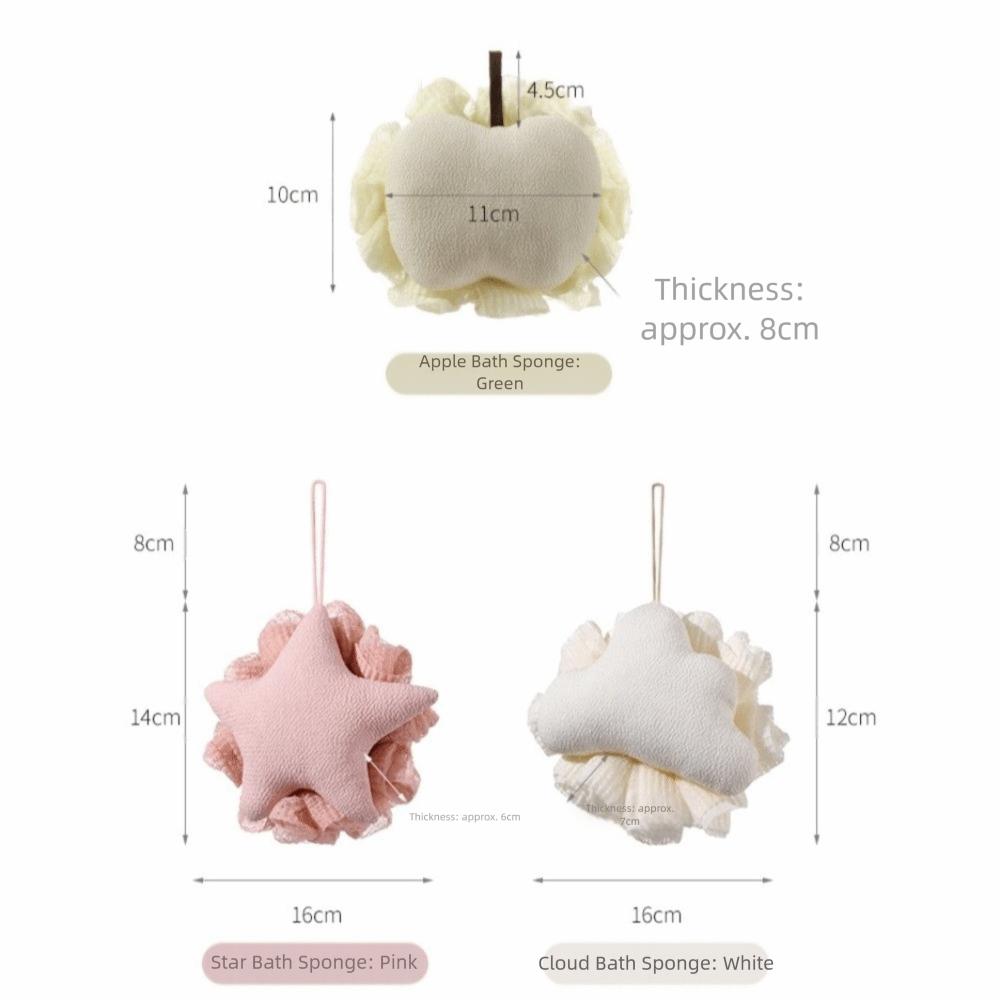 New 2-In-1 Bath Ball Towel Hangable Quick Dry Face Cleaning Ball Skin-friendly Exfoliating Mesh Bath Sponge Bath Time