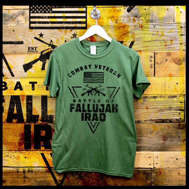 Military Fallujah Infantry  Iraq Afghanistan War Combat Veteran Grunt Ops Unisex T-Shirt XXXXL