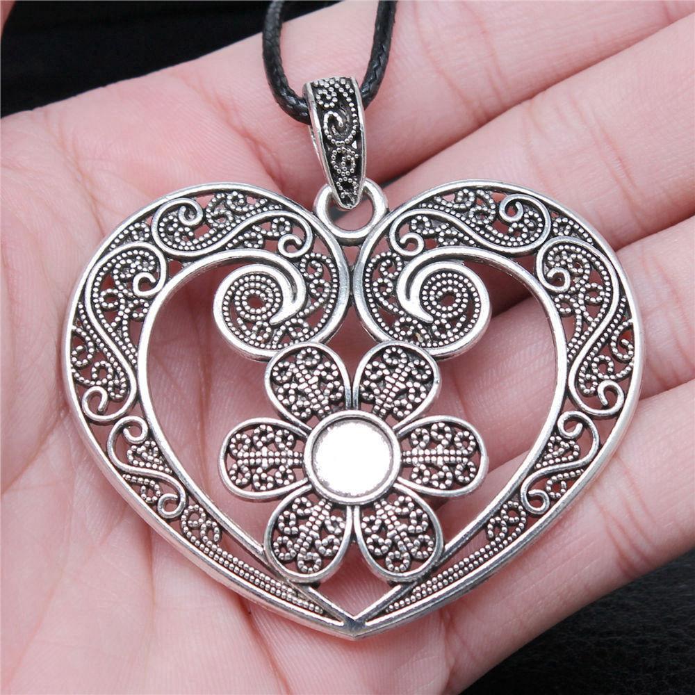 Liebesherz Engel Frieden Halskette Lederkette 45cm Damenschmuck Geburtstag Trend Beschläge