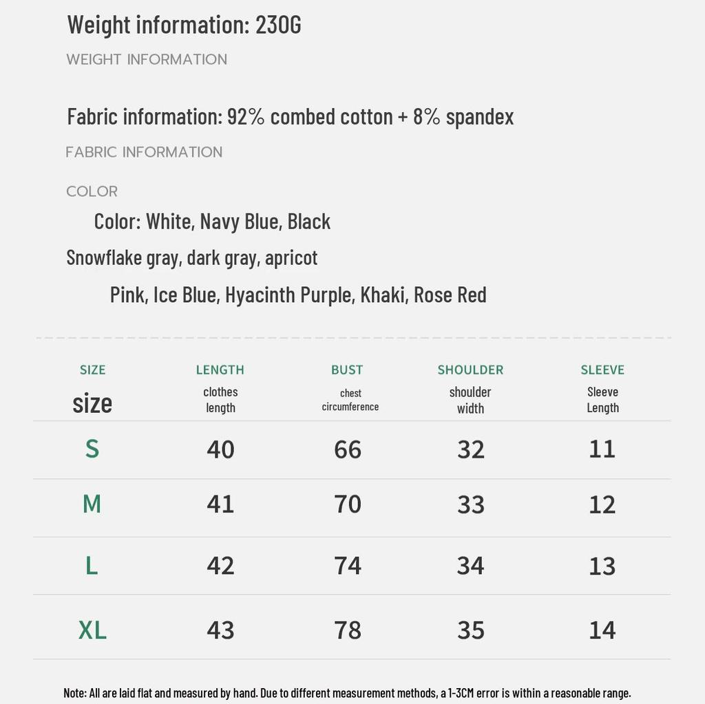 Women's 230G Elastic Spandex Short Sleeve Round Neck Cropped T-shirt - Plain Color for Summer