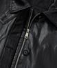 Leftseoul Synthetic Leather Half Jacket [Black]