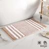 Thick Plush Bath Mat Non-Slip Absorbent Floor Rug Bathroom Entryway Modern Striped Design