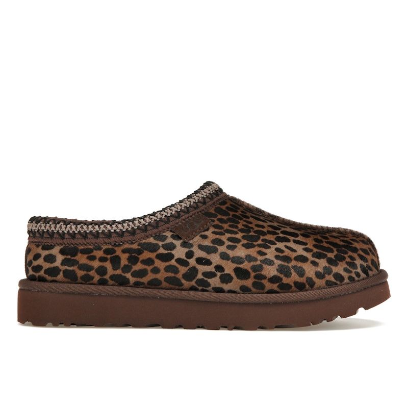 UGG  Tasman Caspian Slipper Burnt Cedar Cheetah Women Sneakers Brown 1158350-BCDR