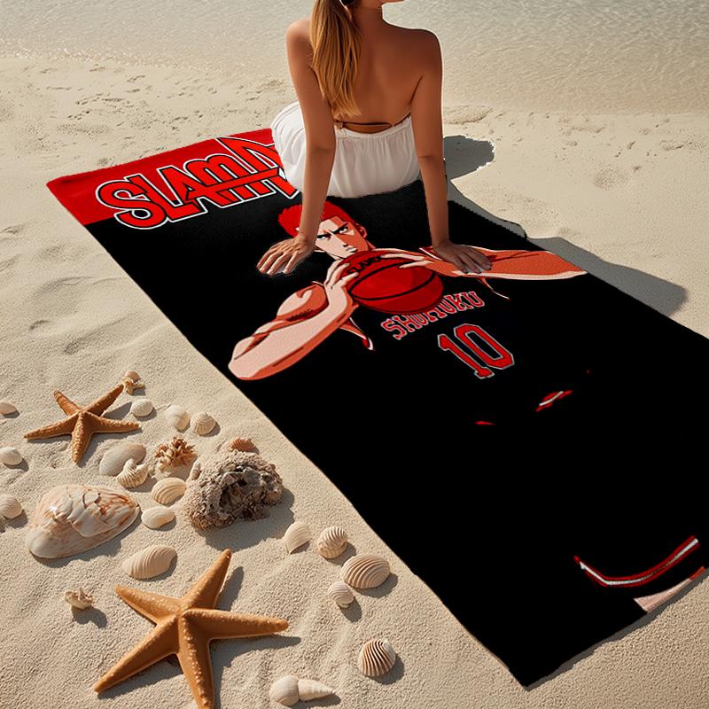 Slam Basketball Heroes Beach Towel, Super Soft Microfiber, Gift for Her/Him, Birthday, for Pool, Beach, Travel, Home Decor Fan gifts