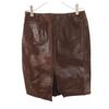 FUBU Midi length leather skirt 5 Brown Women Used