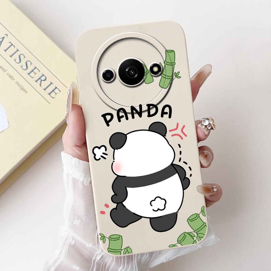 Für Xiaomi Redmi A3 Hülle 2024 Neue Mode Blume Quadratisch Silikon Kameraobjektiv Schutzabdeckung Für Xiaomi Poco C61 RedmiA3 Stoßstange