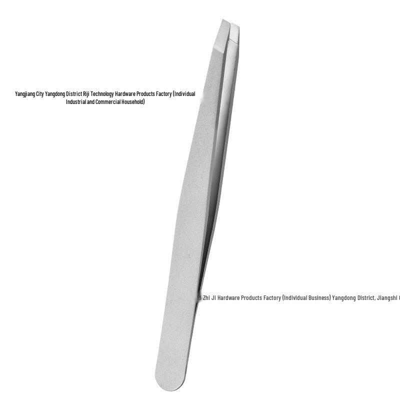 

Black Stainless Steel Angled Eyebrow & Beard Tweezers for Men