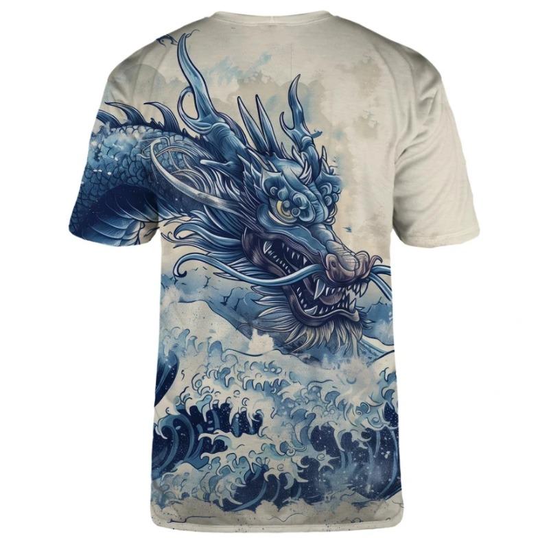 Μυστηριώδες Μπλουζάκι Δράκος Ανδρικά Ρούχα Δρόμου Προσωπικότητα Casual Μπλουζάκια 3D Πλήρως Τυπωμένο Δροσερό Μοτίβο Streetwear Μπλουζάκι Τοπ