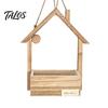 Wooden Wall Vase Planter, Creative Hanging Flower Pot Basket for Indoor Plants Mounted Planter Cafe Faux Flowers, Rustic Decor Living Room Balcony