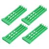 4Pcs Pigeon Leg Ring Stand 4 Column Design Large Capacity Wall Mounted Safe Durable Plastic Parrot