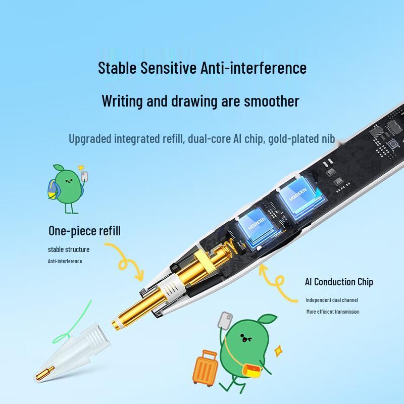 UGREEN iPad Capacitive Stylus Pen with Power Display
