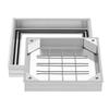 Manhole Cover with Frame, 300 X 300mm Invisible Recessed Septic Tank Access Covers, Aluminum Alloy Embedded Drain Channel Inspection Cover for