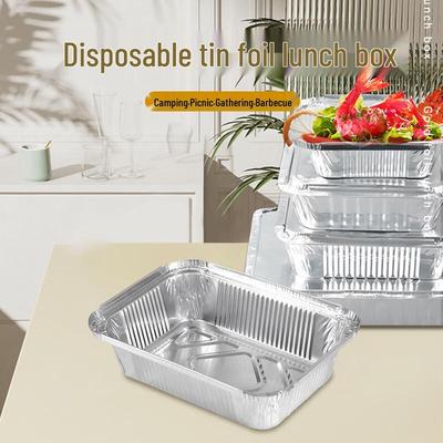 700ml Disposable Rectangular Aluminum Foil Food Containers