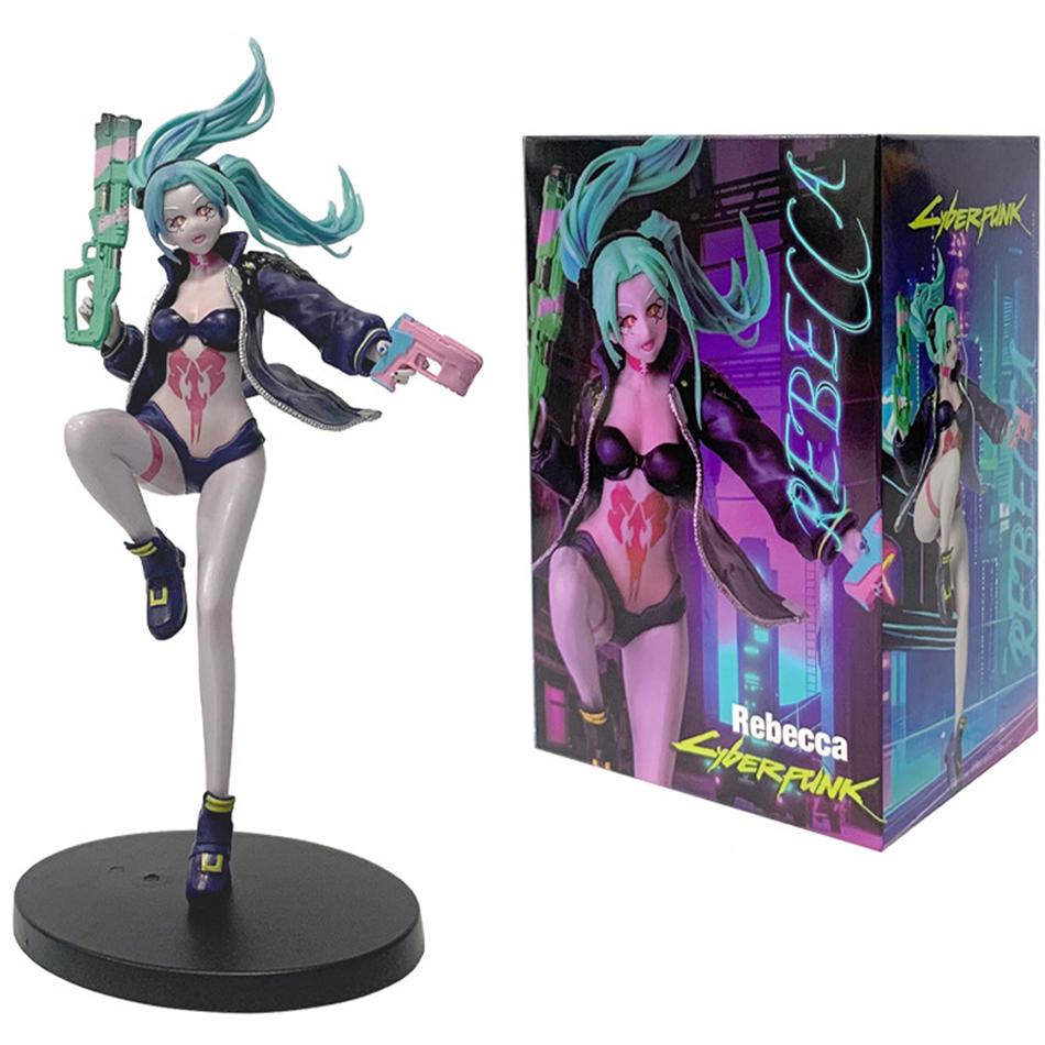 17-22cm Anime Game Cyberpunk Edgerunners Lucy Rebecca David Martinez Moon Action Figure Toys Pendant Xmas Birthday Gift Poseable Articulated Scale
