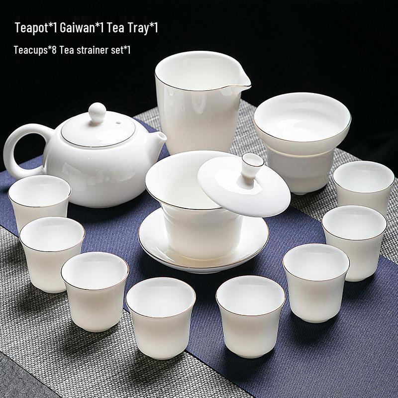 HANDUNYOU 13-Piece Heat-Resistant Glass Tea Set