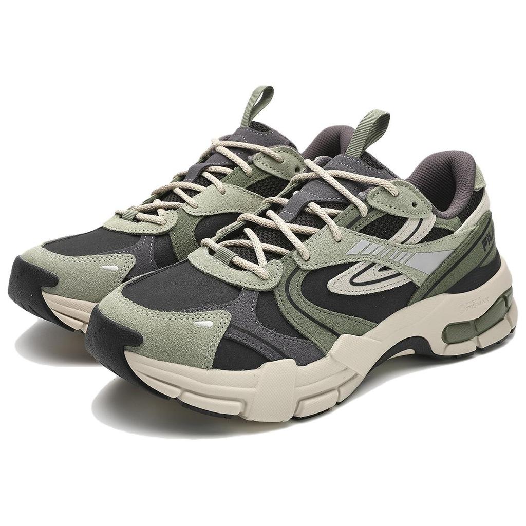 FILA Decoder Retro Sports Low-Top Outdoor Functional Shoes Men Shoes Black Gray Green F12M342121FBT