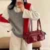 Shoulder Bag Leather Handbags Evening Clutch Purse Pu Leather Slings Purse Handbag Trendy Underarm Bag for Womens Girls