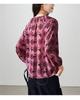 100% Mulberry Silk Printed Shirt for Women's 2026 Spring Commuting Versatile Round Neck Silk Top
