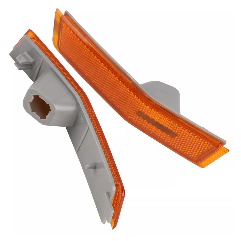 For 2007-2010 Lincoln MKX Front Bumper Side Marker Light Shell Amber Left+Right