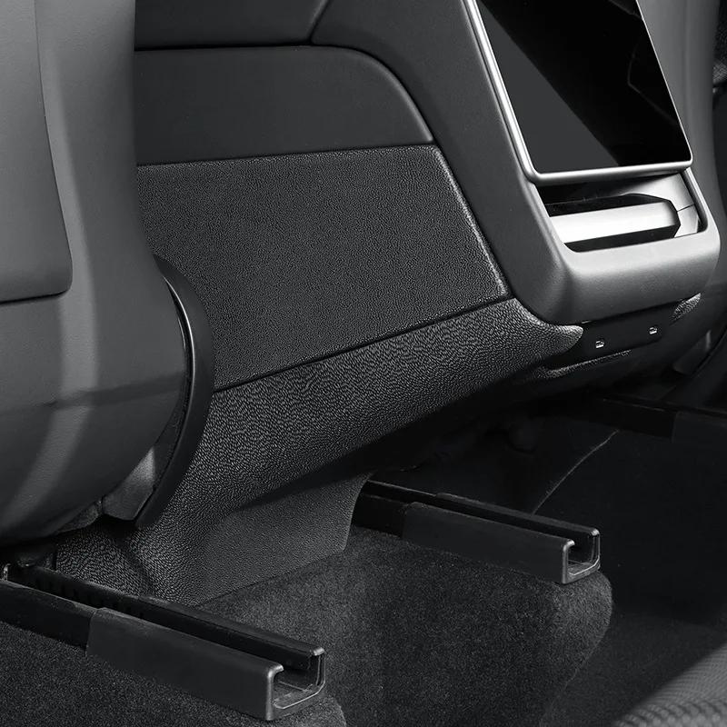 For Tesla Model Y Launch/Juniper 2025 Center Control Side Defense Kick Mat TPE Rear Air Outlet Protection Pad Car Accessories