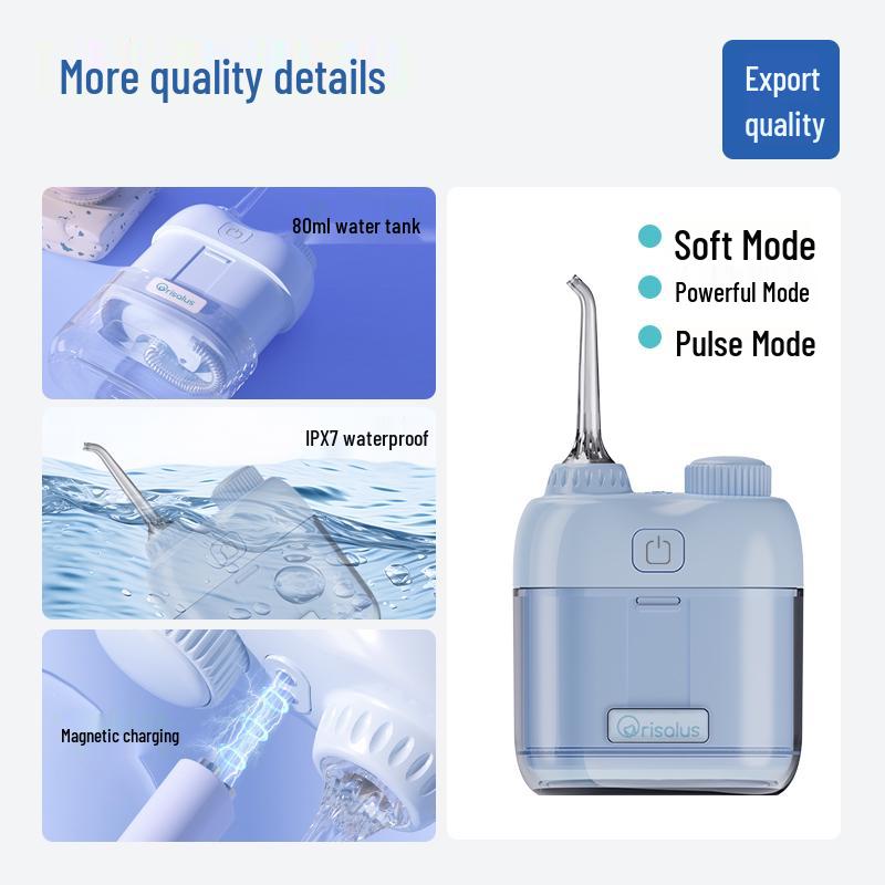 Compact Electric Water Flosser for Oral Care and Tartar Removal