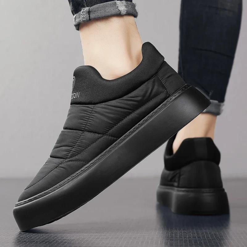 Winter Trendy Hot Item Convenient One Foot Lazy Casual Shoes Simple Outdoor Versatile and Comfortable New Men's Cotton Shoes