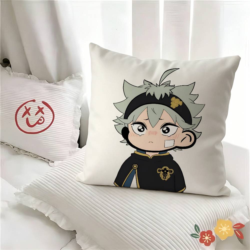 1pc Black Clover Asta Anime Pillow Case Fashion Square Pillowcase Bedroom Sofa Room Ins Decoration Leisure