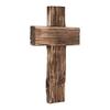 Retro Handmade Log Wood Cross Baptism Cross Wall Decor Spiritual Religious Crosses Small Wooden Cross Room Church & Home