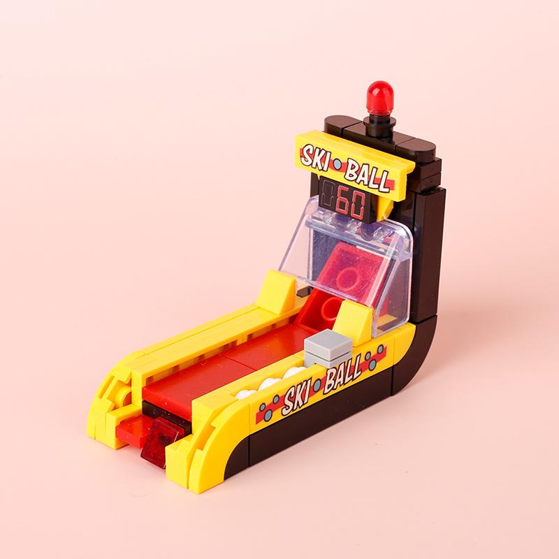 Street View Mahjong Machine Poker Table Game Machine Leisure Entertainment Small Particle Mosaic Building Block