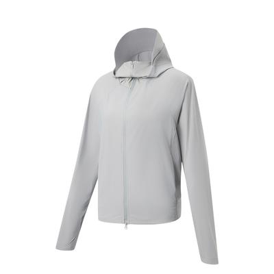 Li Ning Fitness Series Hooded Letter Logo Fitness Jacket Women Jackets AFDW732-3