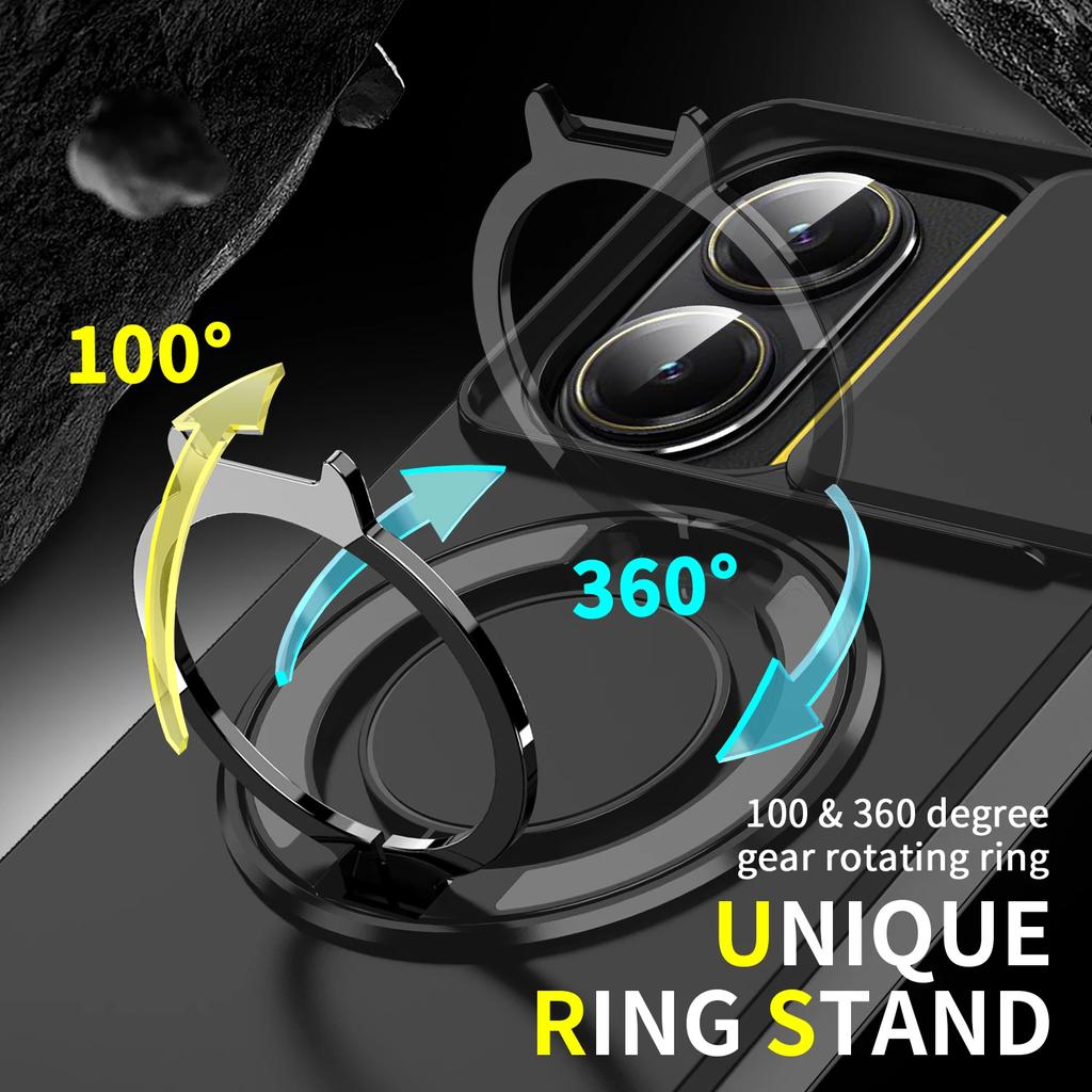 Custodia Robusta con Supporto ad Anello Kickstand per Xiaomi Mi 15T Pro 5G 14T POCO X7 Pro F7 Ultra X6 5G Xiao Mi 15T Xiaomi15t