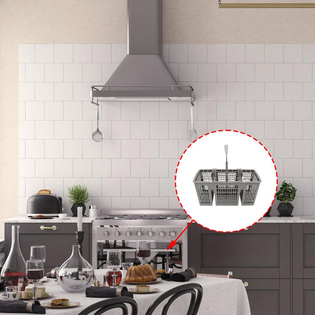 Spülmaschinen-Besteckkorb mit großer Kapazität für effiziente Organisation und Aufbewahrung von Utensilien in privaten oder gewerblichen Küchen