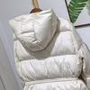 Down Jacket Women's High-end Hooded Waist and Thin Autumn and Winter New Cloud Puff Duck Down Medium and Long Fashion Temperament Coat
