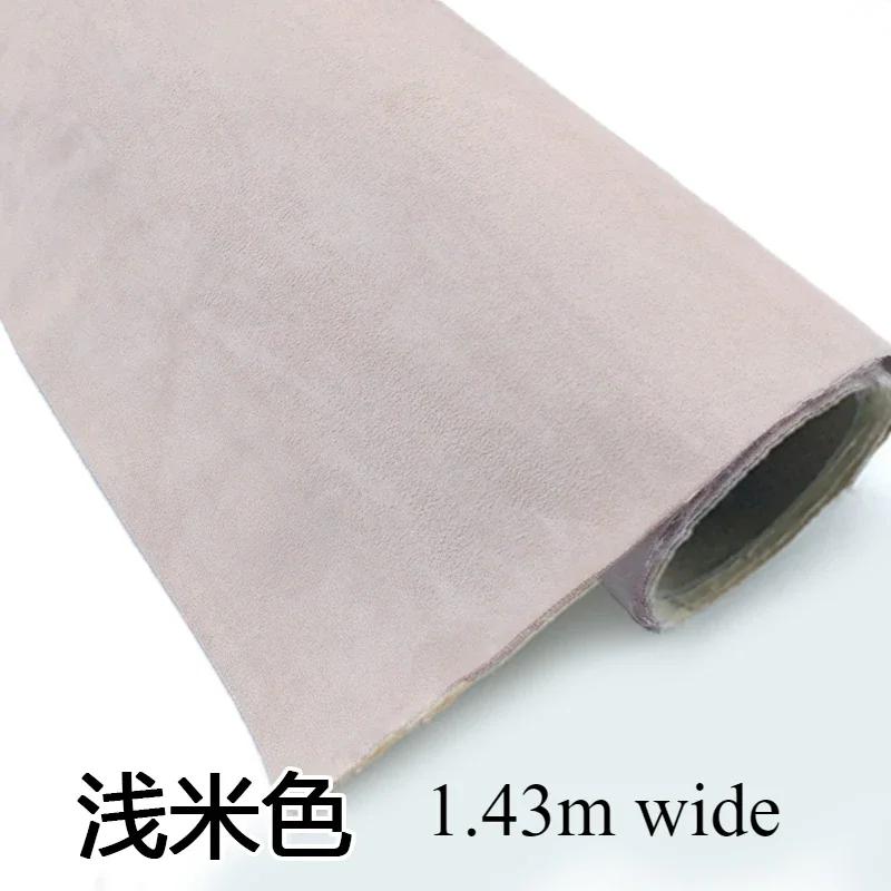 Self-adhesive Suede Fabric Thickened Elastic By Half A Meter for Car Decoration Gift Box Package Diy Sewing Cloth Wearable Black