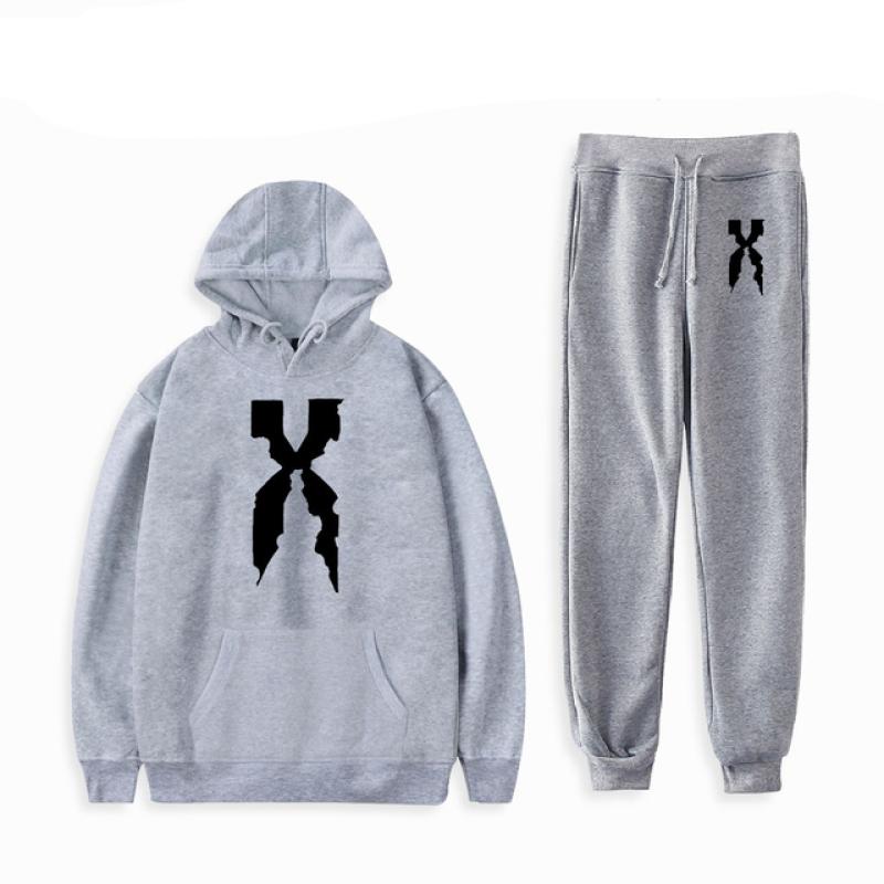 American Rapper DMX Print Männer Frauen Sweatshirt Set Casual Hoodie Und Hosen 2 stücke Sets Übergroßen Trainingsanzug Mode Unisex Kleidung
