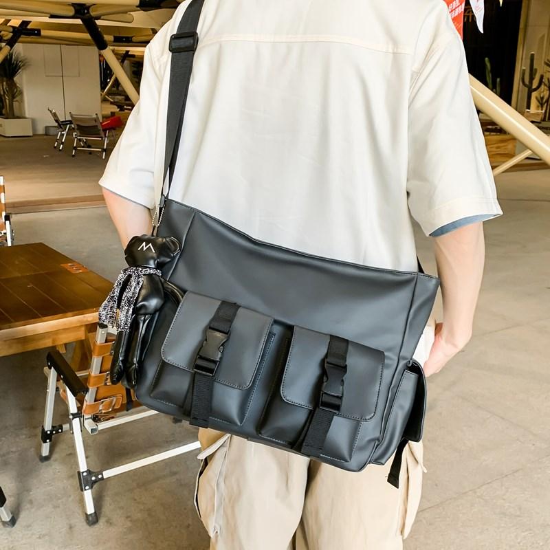 Minimalist Tactical Messenger Bag for Men Women – Water-Resistant Shoulder Bag with Multiple Pockets