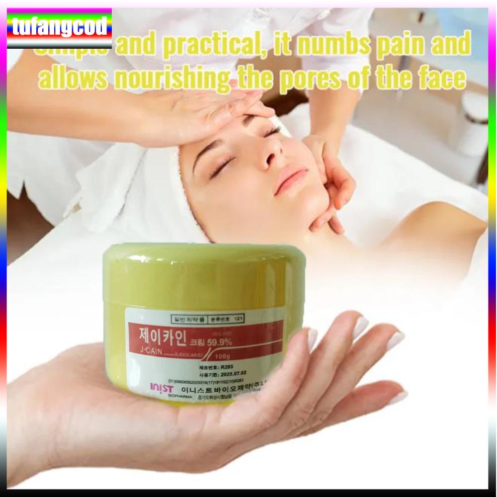 Tufangcod 100g Tattoo Anästhetikum Schnell Hautbetäubend 59.9% Gelbe Creme Semi-Permanent