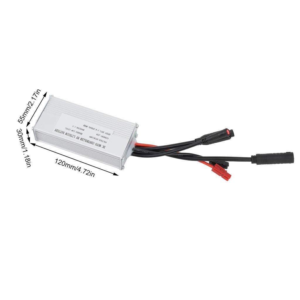 Electric Bike Controller DC 36V 48V 22A Brushless Square Wave Controller with Waterproof Connector Light Wire for 500W Motor