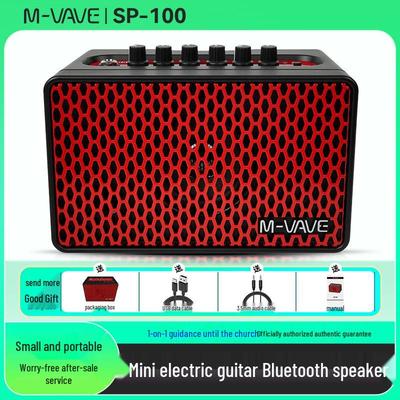 Amplificador de Guitarra Portátil Bluetooth M-VAVE SP100 para Performance ao Ar Livre e Gravação