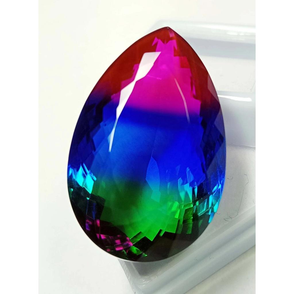Beautiful Natural Ametrine Bi-Color For Making 65 Ct Pear Cut Loose Gemstone