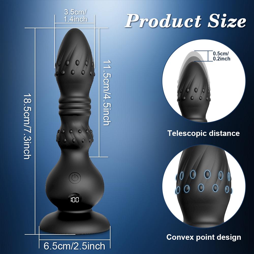 Anal Plug Vibrator Gay Butt Plug Big Dildo Anal Beads Vagina Vibrating Masturbation Tool Penetration Anal Toy Butt Plug Toys