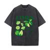 Limetten Reich an Vitamin C Antioxidantien Limetten-Illustration Gewaschen Vintage Kurzarm Locker Streetwear T-Shirt